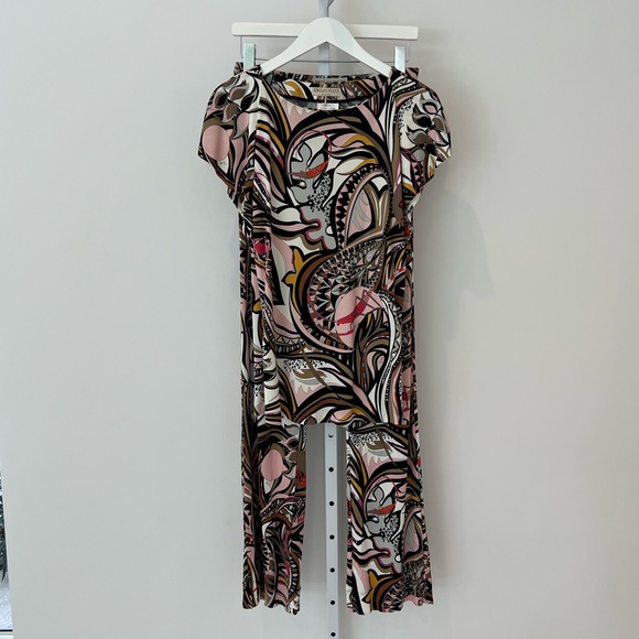 EMILIO PUCCI BROWN PINK GRASSHOPPER PANTS MODEL 61RT76 SIZE IT 42 / US 8 - Picture 15 of 17